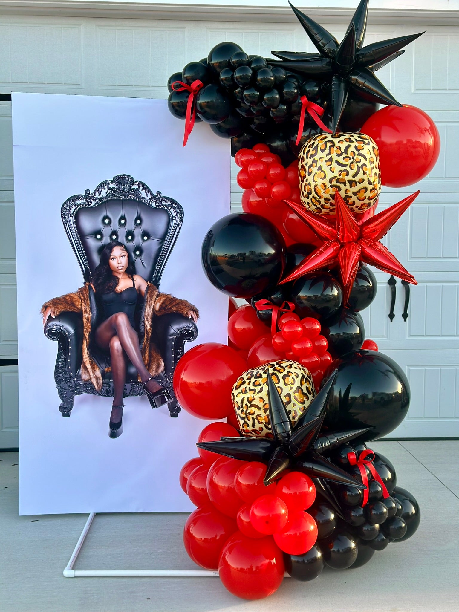 All in one custom balloon backdrop