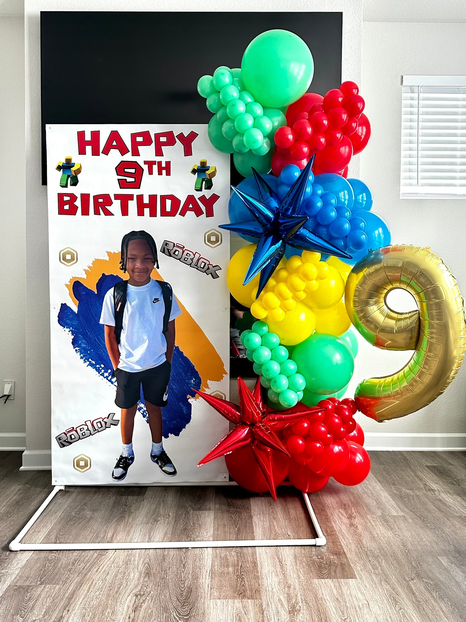 All in one custom balloon backdrop